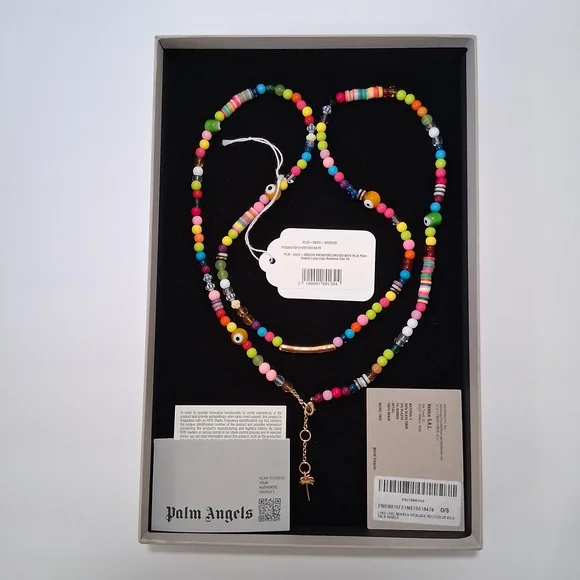 Palm Angels Multicolor Beaded Necklace - Picture 2 of 4